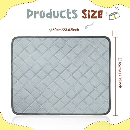 Namalu 4 Pcs Guinea Pig Cage Liners Washable Small Animals Fleece Bedding Absorbent Guinea Pig Accessories Reusable Guinea Pig Pee Pads Non Slip Fleece Cage Liners for Small Animals(24 x 18 Inch) - Image 2