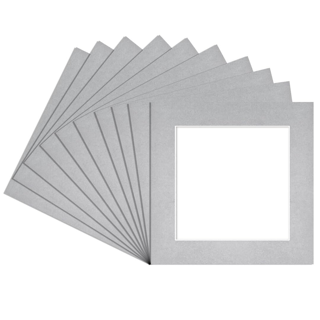 Alison Kingsgate 5X5 Silver Picture Mount - 3.5X3.5 Aperture - Pack 10 — image 1