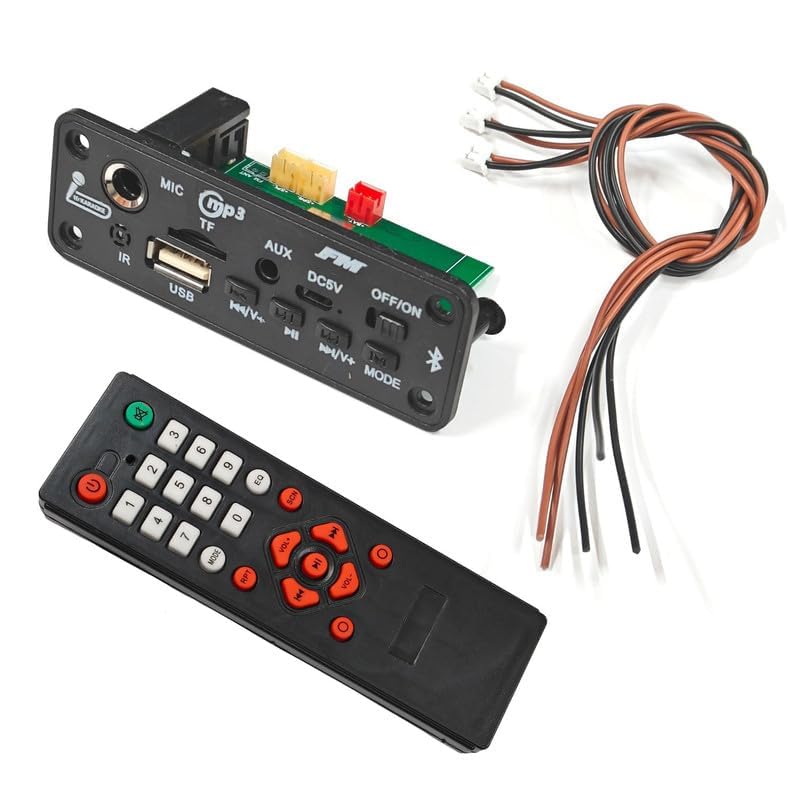 ERH India Bluetooth MP3 Card with Amplifier Module Audio Player FM Kit with Mic Support and IR Remote for Music Players and Home Theatre Amplifier Board Kits (B0D9GS8C4P) Amazon Price History, Amazon Price Tracker