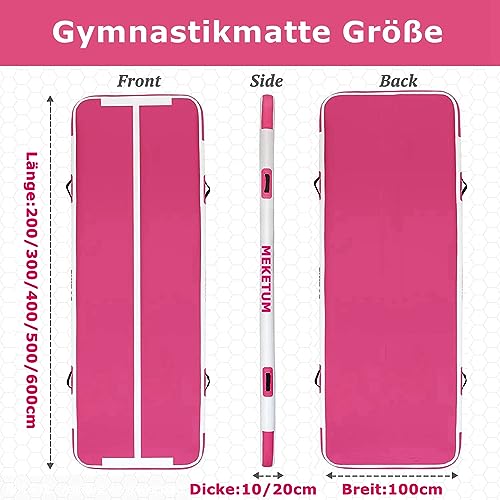 Air Turn Track Matte (Rosa, 5m x 1m x 20cm) - 4