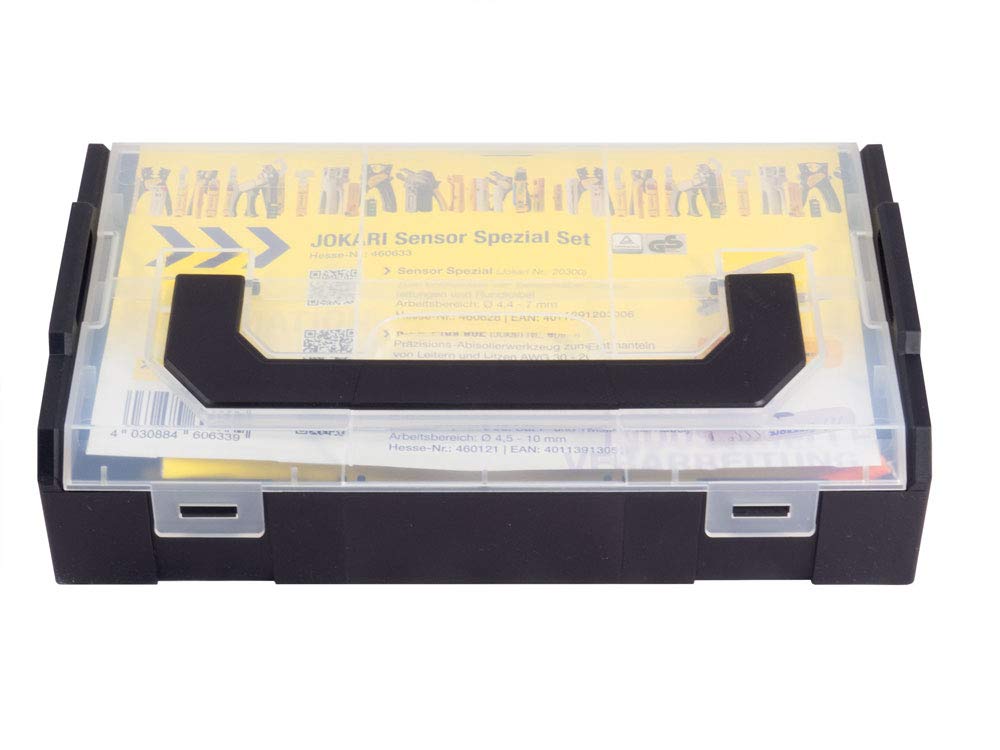 Jokari 460633 - Juego de herramientas para procesar cables (pelacables, herramienta pelacables de precisión, para cables de sensores, escaleras y cables de datos)