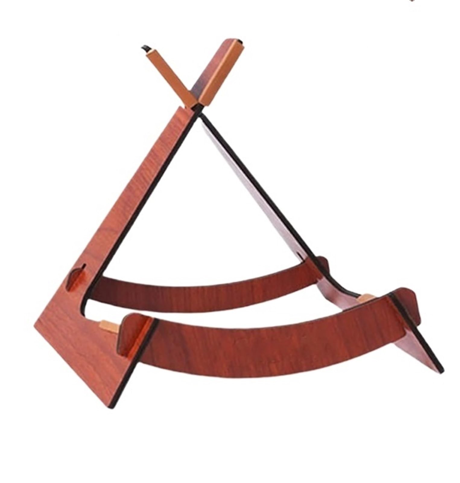 GCYEIDMA Guitar Stand Wood Wooden Guitar Stand Holder Floor Rack Bass Display Ukulele Violin Universal Instrument(Dark Wood)