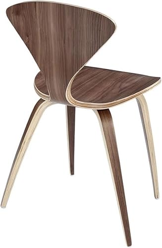 Miniatura 4 de Modway Vortex Mid-Century Modern - Dos sillas de cocina y comedor en nogal oscuro