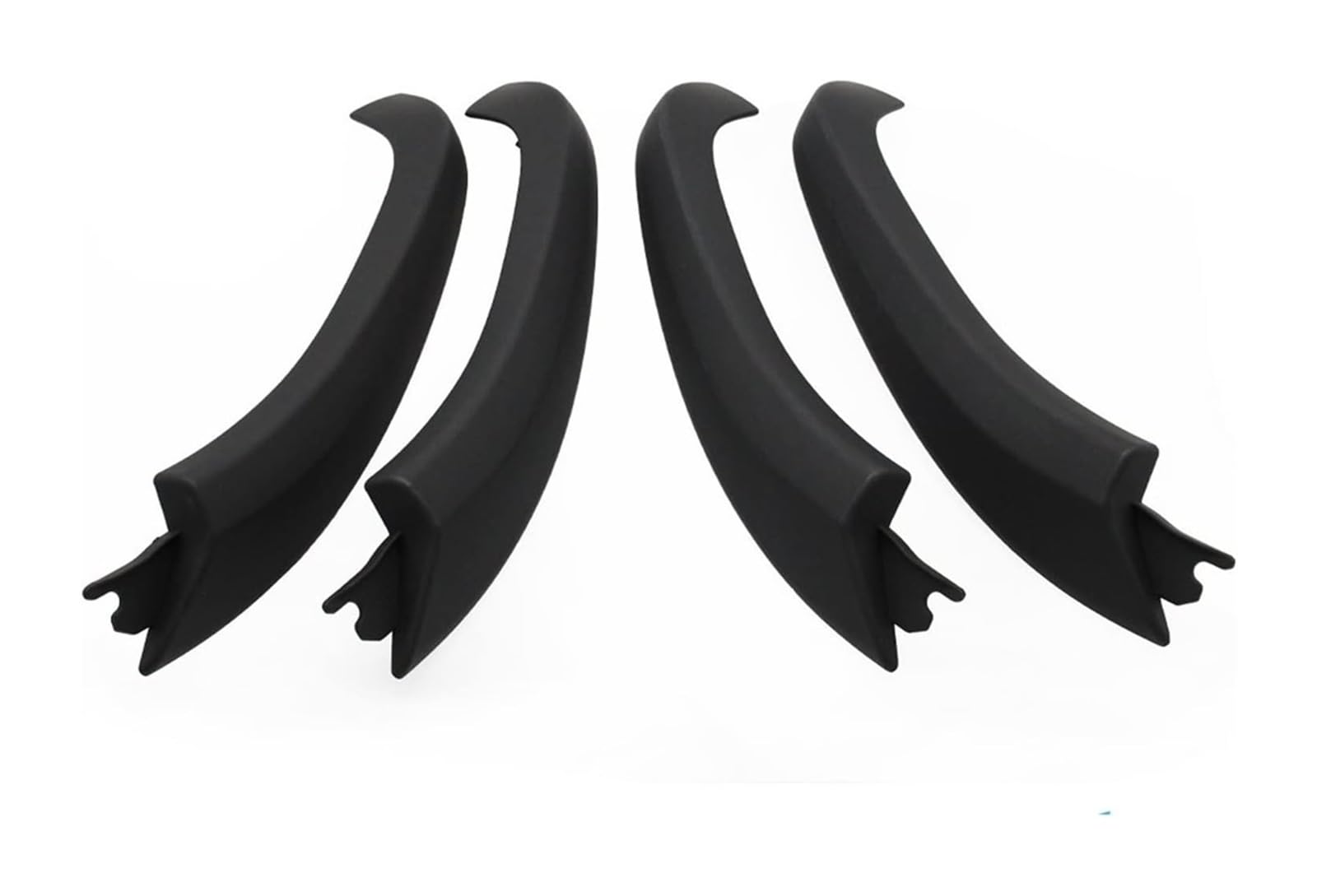 RORLL for BMW X3 X4 G01 G02 F97 F98 2018 2019 2020 2021 Car Carbon Fiber Interior Door Pull Handle Outer Cover Set Car Interior Door Handle(Black Cover Set)