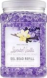 Smells Begone Odor Eliminator Gel Bead Refill - Eliminates Odor from Bathrooms, Boats, Cars, RVs and Pet Areas - Formulated with Natural Essential Oils (48 OZ) (Lavender Vanilla)