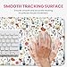 Large Mouse Pad for Desktop, Cute Desk Mat Pad Protector for Work & Gaming, Aesthetic Pretty Anti-Slip Laptop Blotter Cover for Office School Home Supplies, Wildflowers, 31.5