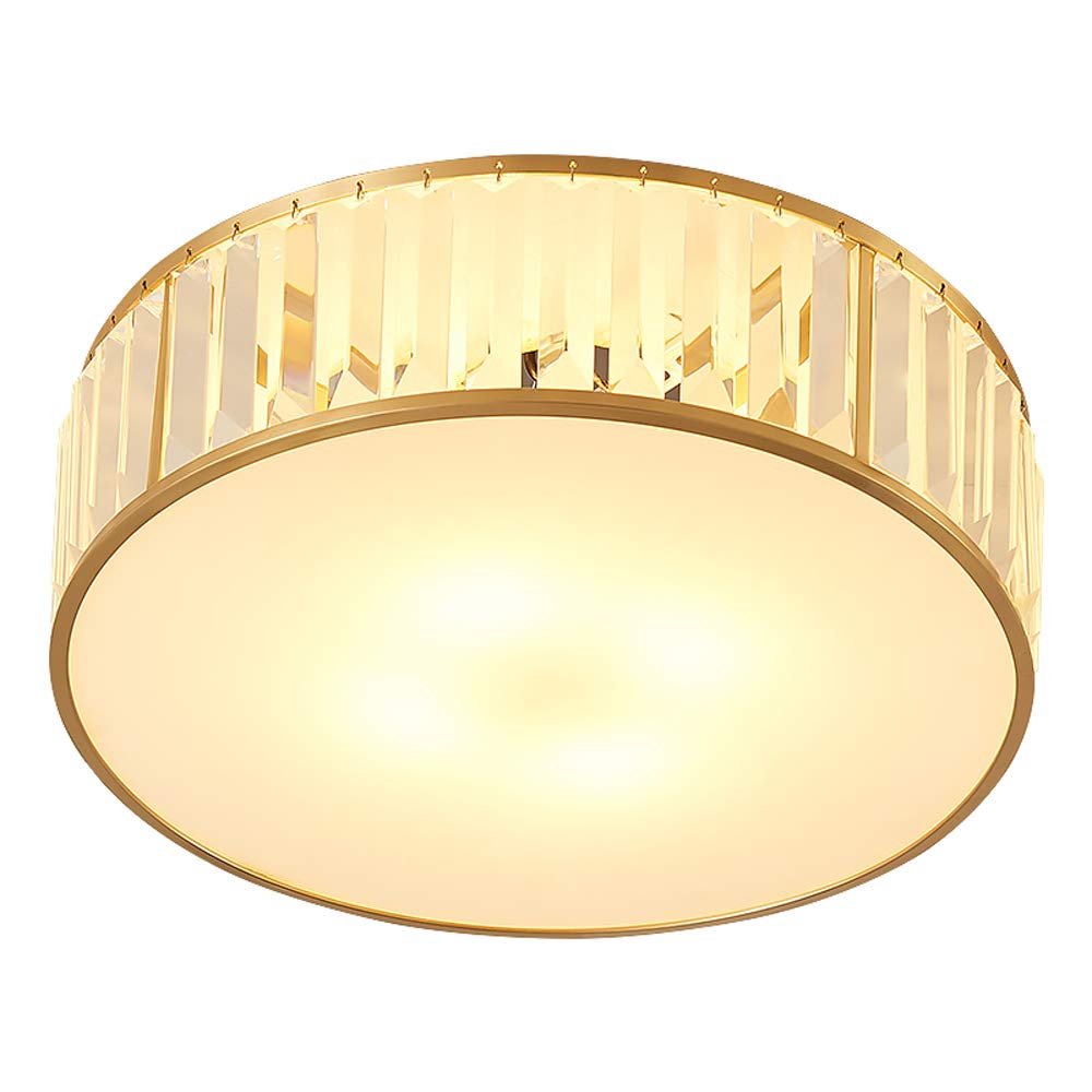 Plafonnier en cristal nordique de 40 cm pour salon chic et cuisine moderne