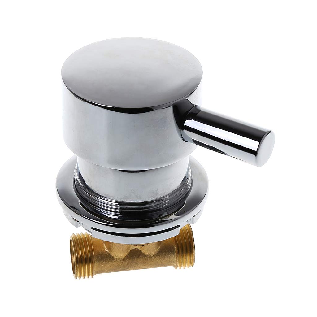 GUMEI G1 / 2" Válvula mezcladora de Agua fría y Caliente Mezclador termostático Grifo de Dos entradas y una Salida para Ducha