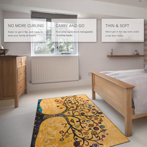 Tapis de salon abstrait doux et lavable pour la maison - 6