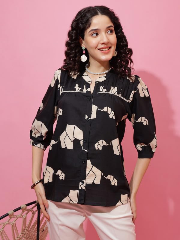Image of Sheetal Associates Women's Stylish Casual Top for Summer Comfortable | Printed Top| Perfect for Everyday Wear