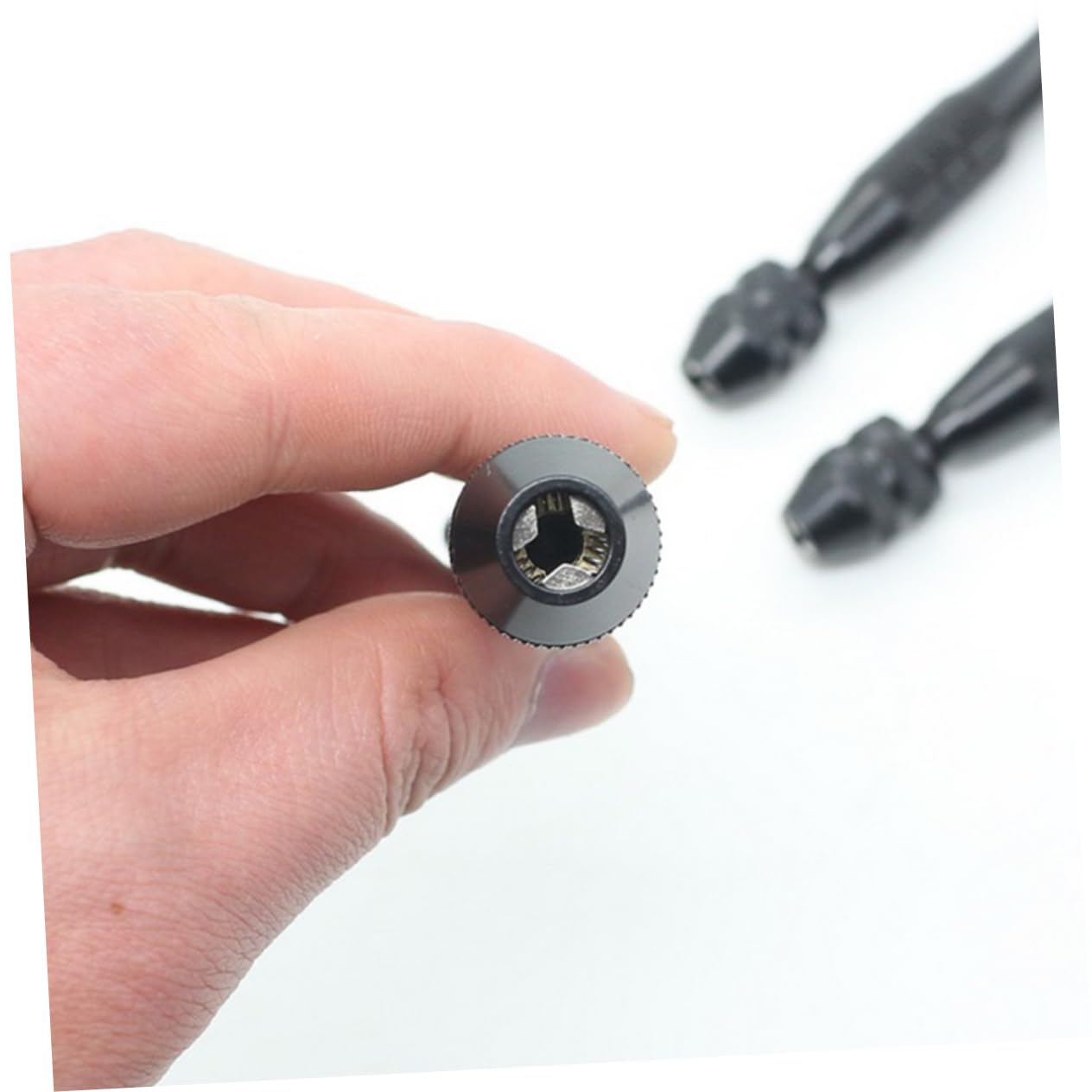 Mikikit Precision Hand Drill Hand Drill Woodworking Jewelry Engravings Modelers Tool Aluminum Alloy Drill 0.6-3mm Bit Suitability