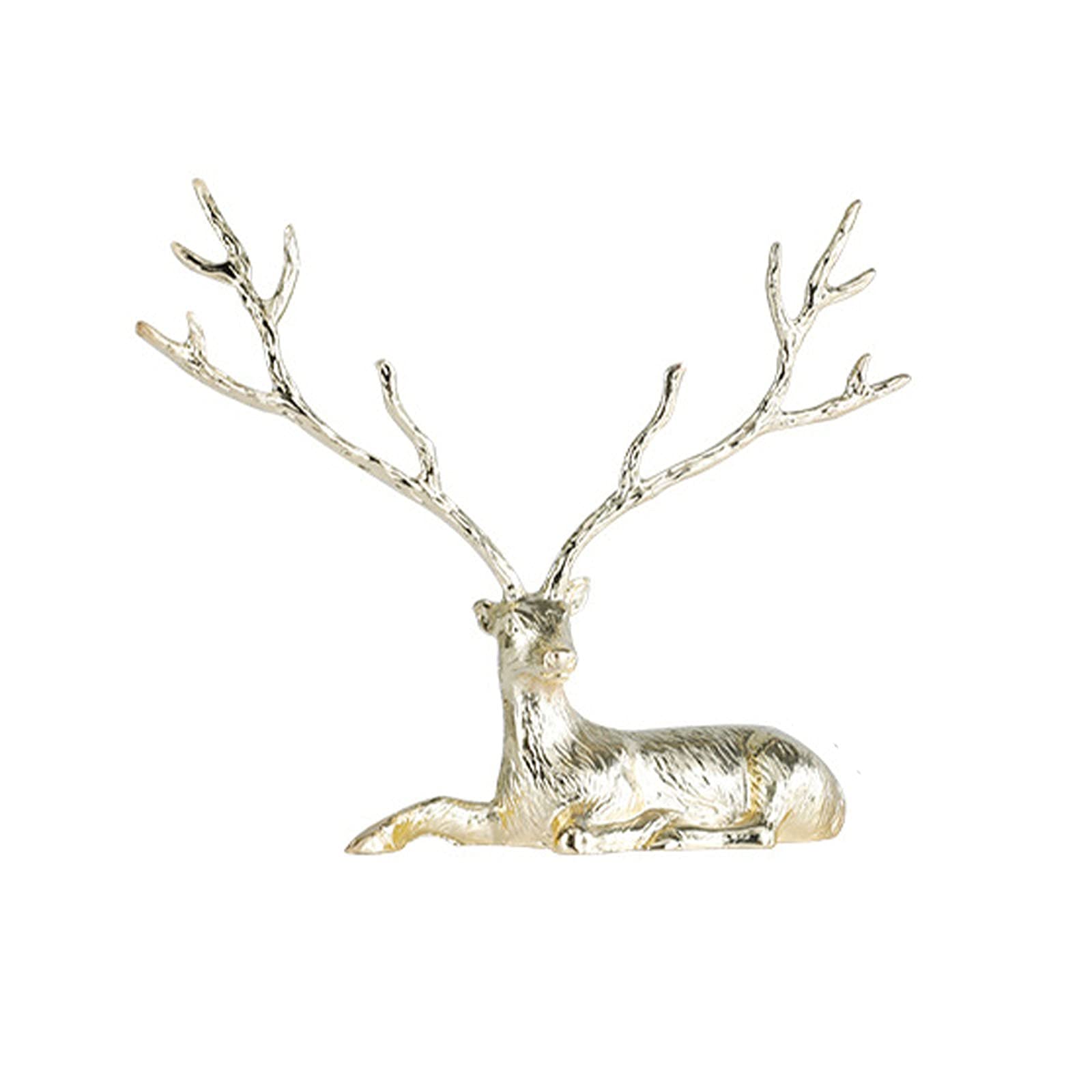 Vzalkv Embrace Serenity with Elk Soft Decoration Zen Ornaments: Perfect for Living Room TV Cabinet, Window Wine Cabinet, and Light Luxury