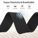 Higgs Braided Strap Compatible with Fitbit Versa 4/Fitbit Versa 3/Fitbit Sense 2/Fitbit Sense Straps for Women Men, Nylon Elastic Magnetic Snap Replacement Watch Band for Versa 4/Versa 3/Sense 2/Sense - Image 4