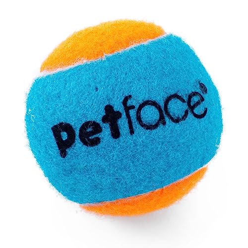 Petface Quietschender Tennisball, dreiteilig