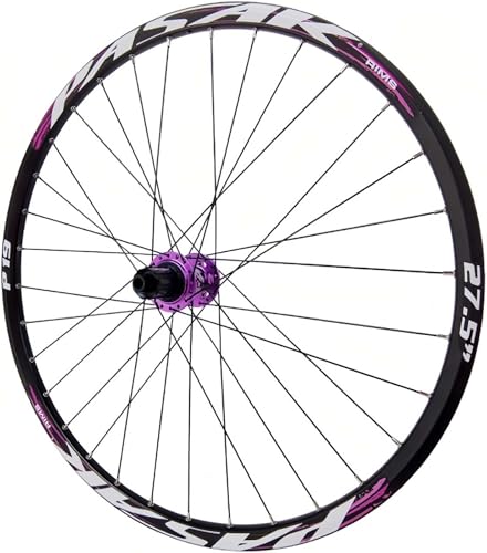 HerfsT Rueda Delantera y Trasera para Bicicleta de montaña de 24, 26, 27,5 y 29 Pulgadas, 32 Orificios, Freno de Disco de 7 a 12 velocidades, Llantas de aleación de Aluminio de Doble Pared