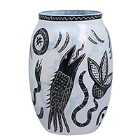 Algopix Similar Product 8 - Kosta Boda Caramba Vase, Black and White