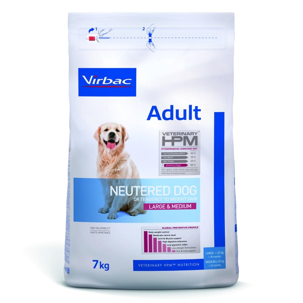 Virbac Veterinary HPM Vet Adult Neut L&M Comida para Perro 16 kg