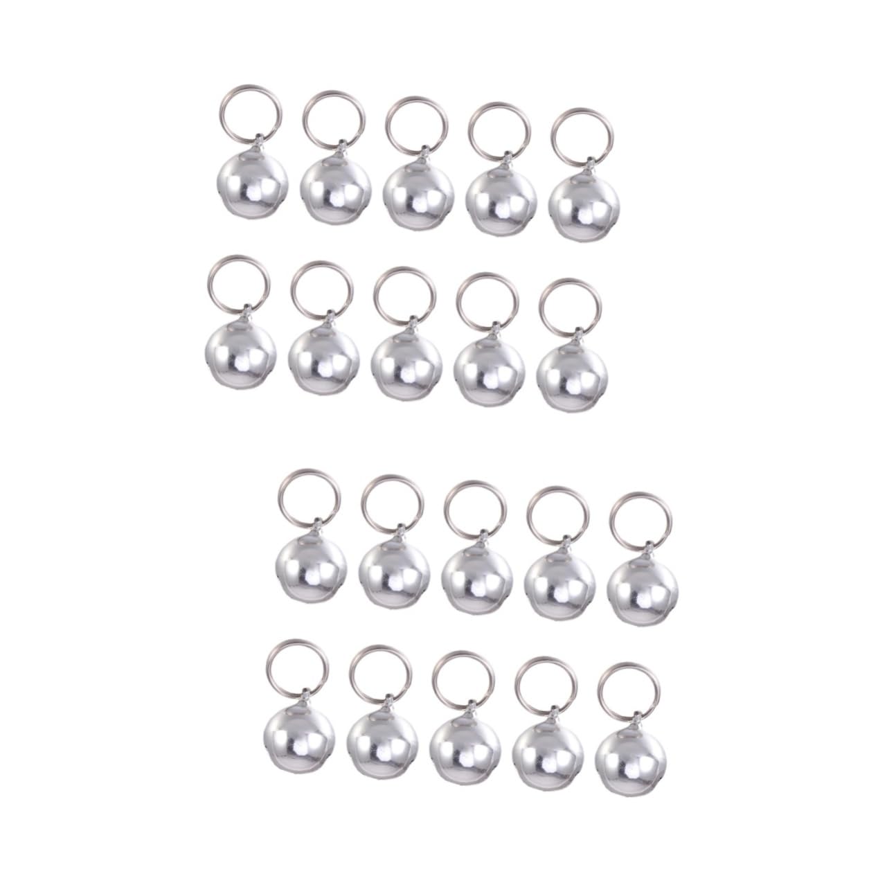 FOMIYES 2sets Pet Bells for Collar Small Dog Cat Puppy Collar Charm Diy Craft Accessory 10pcs*2