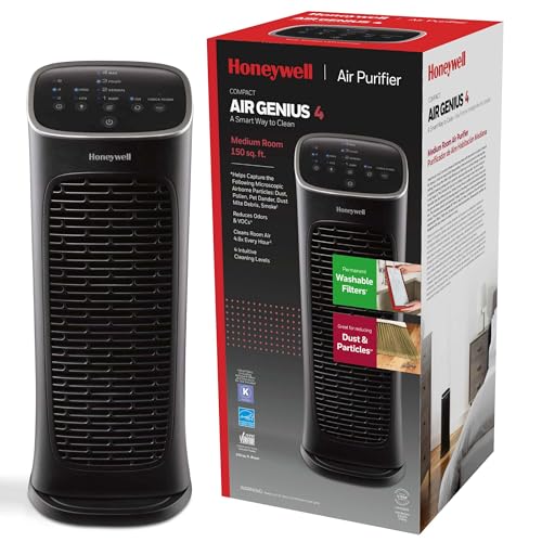Honeywell Air Purifier with Washable Filter, 735 Sq. Ft. Rooms in...