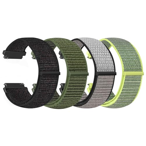 WNIPH 4 Pack Nylon Watch Bands Compatible with Garmin Venu 4 45mm/Venu 3 45mm/2/Vivoactive 4, Garmin...