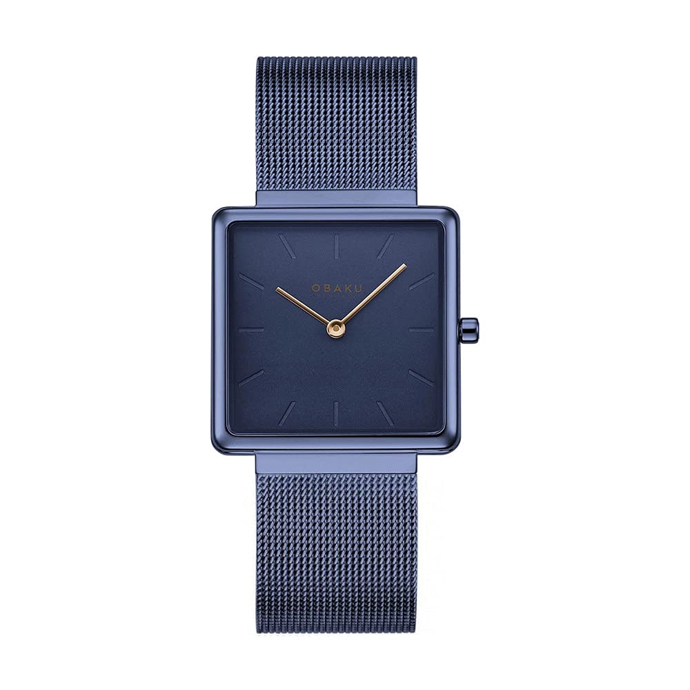 Obaku KVADRAT Analog Blue Dial Womens Watch-V236LXLLML (B095WQG2M9) Amazon Price History, Amazon Price Tracker