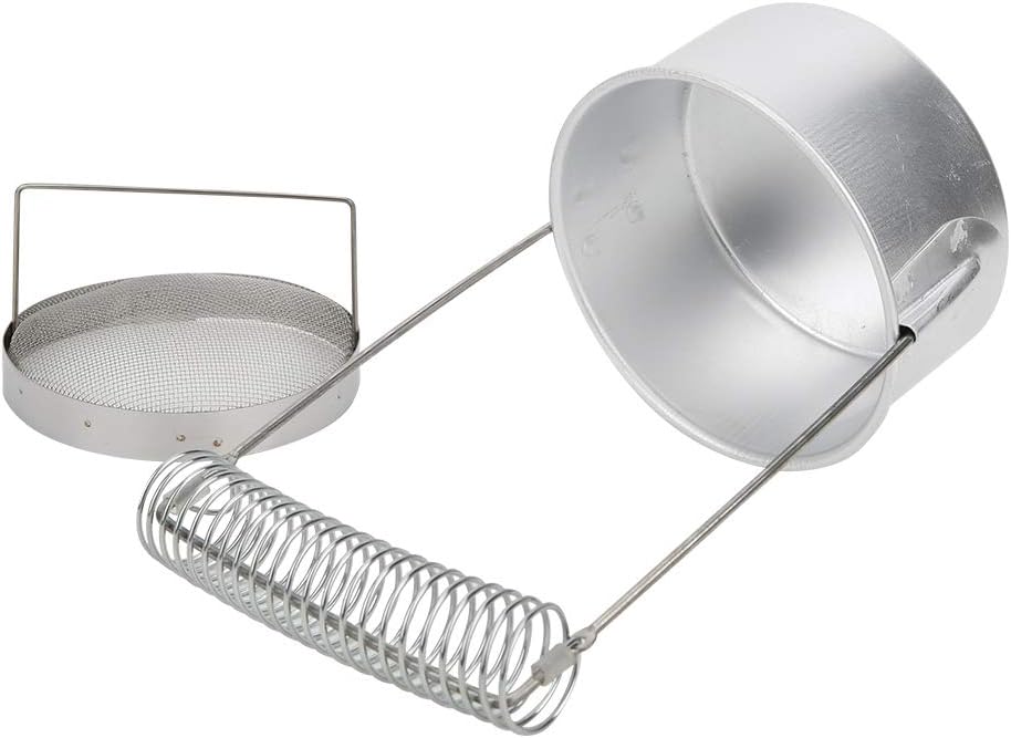 Pilipane Brush Cleaner Brush Washer Painting Supply Compact Aluminum Alloy Brush Holder with Washing Basin and Filter for Painting Activity Office School Supplies