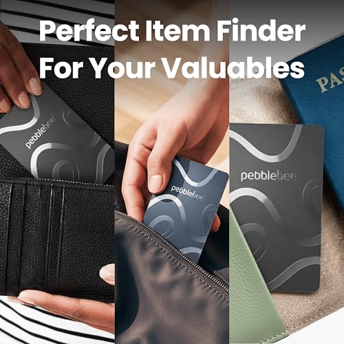 Image of Pebblebee Card 5 | Rechargeable Bluetooth Wallet Tracker Card | Thin Eco-Friendly Alternative Tracking Card to Air Tag & Android Tracker | 18-Month Battery | Inbuilt Link Scan-to-Return & Phone Finder