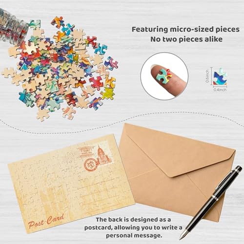 Mini rompecabezas para adultos de 150 piezas con ilustración retro japonesa, pequeño rompecabezas desafiante, 6x4 pulgadas, set de 3 miniatura 4