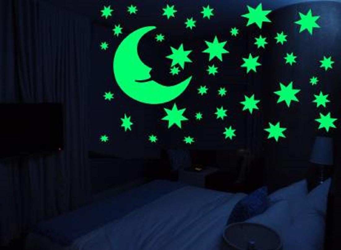 Ashamohar 6.35 cm Beautiful Night Glow Self Adhesive Small Galaxy of Stars Radium in The Dark Sticker Glow in The Dark Sticker (Pack of 1) (B0D4YCFL3F) Amazon Price History, Amazon Price Tracker