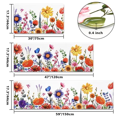 Aspmiz Spring Floral Kitchen Mats For Floor thumb #1