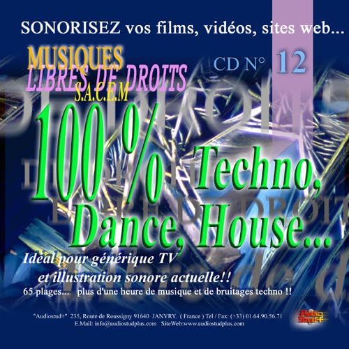 CD Illustrations Musicales Audio Stud+ Vol.12 Techno, House Music.