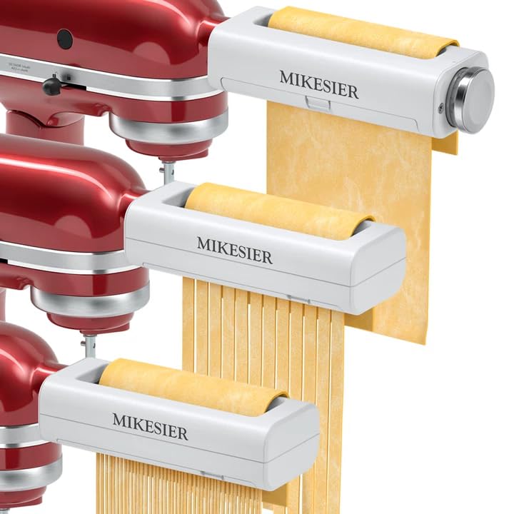 Catálogo para Comprar On-line Máquinas para hacer pasta que puedes comprar esta semana. 41 Juego de 3 piezas para hacer pasta para batidoras de soporte Kitchenaid, fideos, 3 piezas, rodillo de pasta, cortador de fettuccine, accesorios para pasta con cepillo para polvo de...
