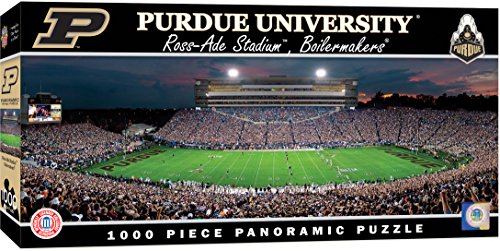 Masterpieces 1000 Piece Sports Jigsaw Puzzle - Ncaa Purdue Boilermakers Center View Panoramic - 13"X39" #TOP17
