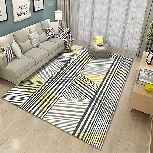 Tapis de salon moderne et facile à nettoyer pour une chambre chaleureuse 120x180
