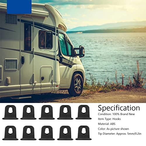 Gorgeri - Gancio per tenda da sole, 10 ganci per