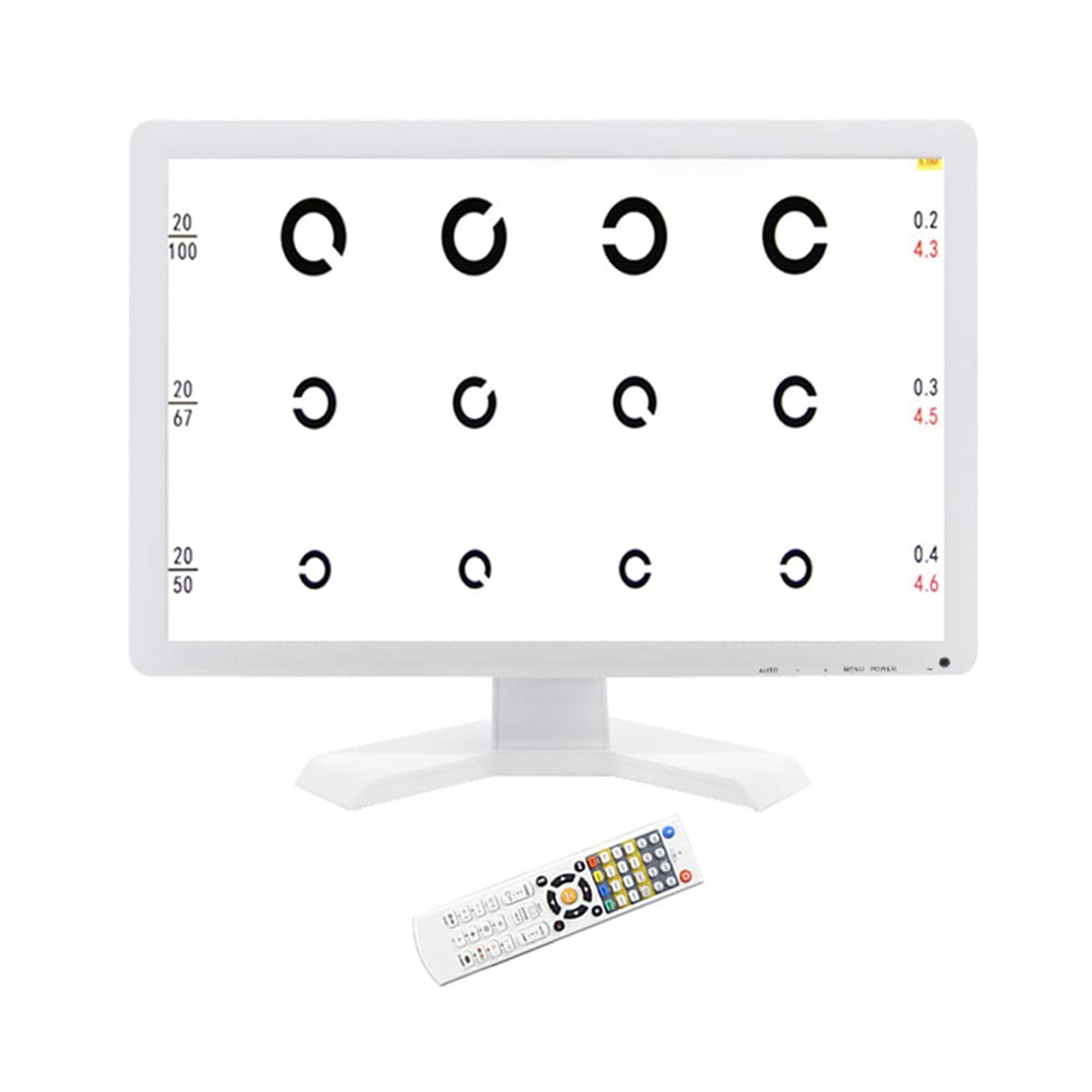 SenhE LCD Elektronische Optische Augendiagramme, 19 -Zoll -Diagramm für Digitale Sehschärfe, 5 Display -Methoden Projektor Optometrie -Tester Optometrie Projektor