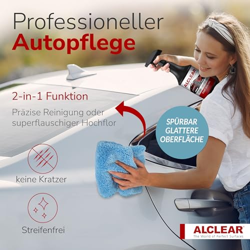 ALCLEAR 711000SV Lackversiegelung Spray – 1000 ml Sprühversiegelung mit Mikrofasertuch für...