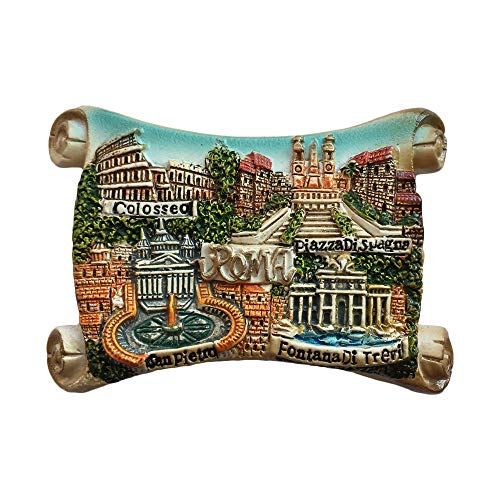 Imán Refrigerador Decorativo Roma Italia 3D 6x8 cm miniatura 1