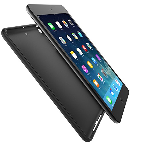 Ipad Mini/Mini 2 / Mini 3 Case, Senon Slim Design Matte Tpu Rubber Soft Skin Silicone Protective Case Cover For Apple Ipad Mini 1 / Mini 2 / Mini 3,Black #TOP1