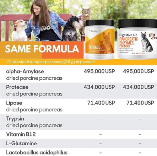 Pancreatic Digestive Enzymes for Dog & Cat (8 Oz Powder) – Thomas Labs Bio Case Earlier – Good Support for EPI – Lots of Love Pet Products Pancreatic Digestive Enzymes for Dog & Cat (8 Oz Powder) – Thomas Labs Bio Case Earlier – Good Support for EPI – Lots of Love Pet Products