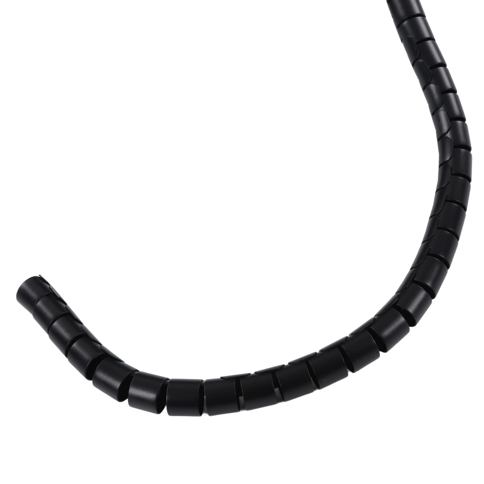 Copri Guaine Protettive per Cavi, Avvolgicavo a Spirale Resistente all'usura Uscita di Derivazione Anticorrosione Nera per Protezione (Diametro 28mm 40m)