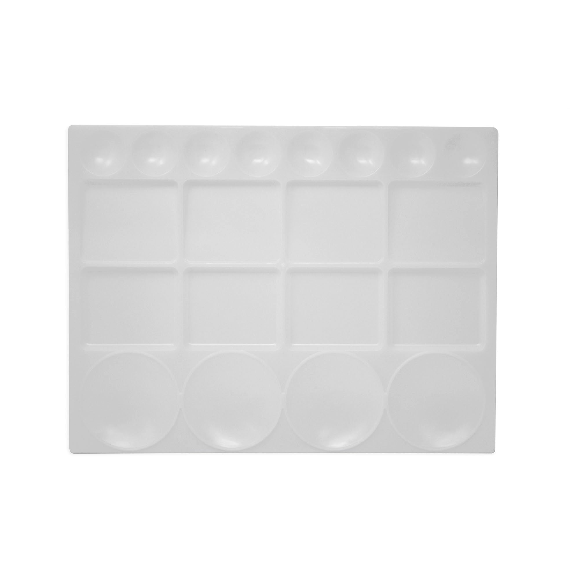 Studio 22 White Large Plastic Rectangular 20 Well Painting Palette
