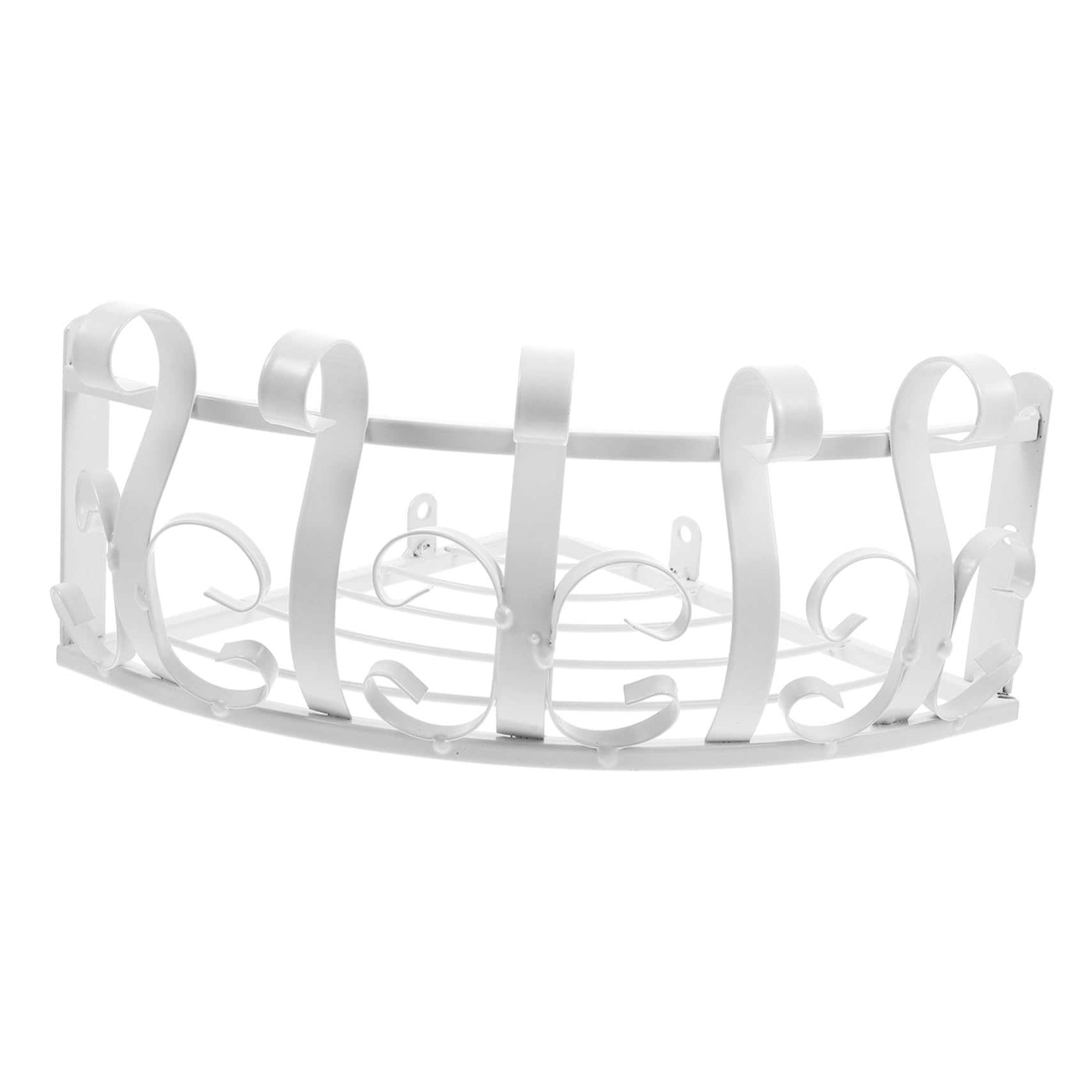 VANZACK Flower Pot Shelf Wall Mounted Flower Rack Hanging Semicircle Stand Hanging Basket Home Decor