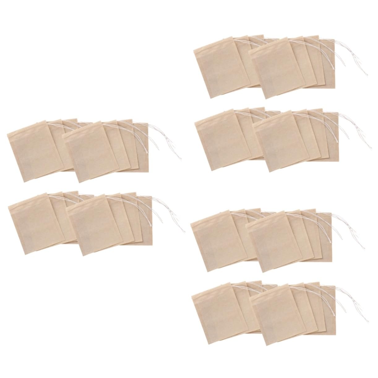 Cabilock 600piezas Bolsas De Té Desechables De Papel De Filtros Para Infusiones De Té Suelto y Café Cordón Para Uso Práctico y Limpio