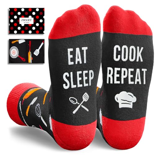 Zmart Chef Gifts for Bakers - Cooking Baking Pastry Gifts for Men and Women, Chef Cooking Socks