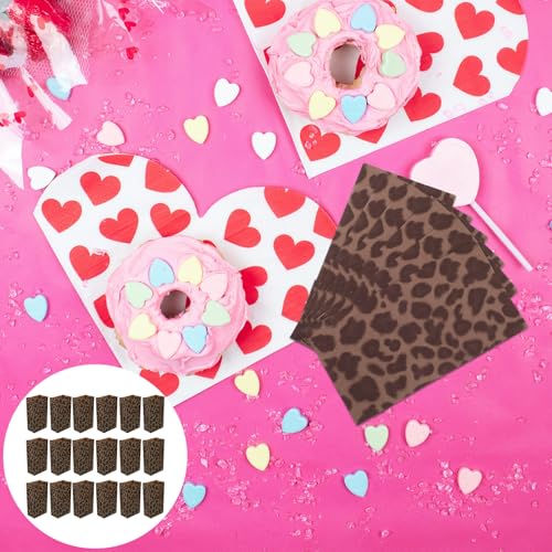 Paquet en papier imprimé léopard pour rangement de bonbons et gâteaux - 7
