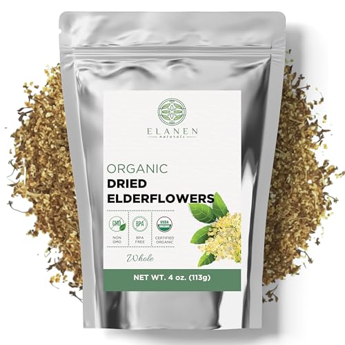 Elanen Naturals Organic Dried Elderflowers Tea (4 oz)
