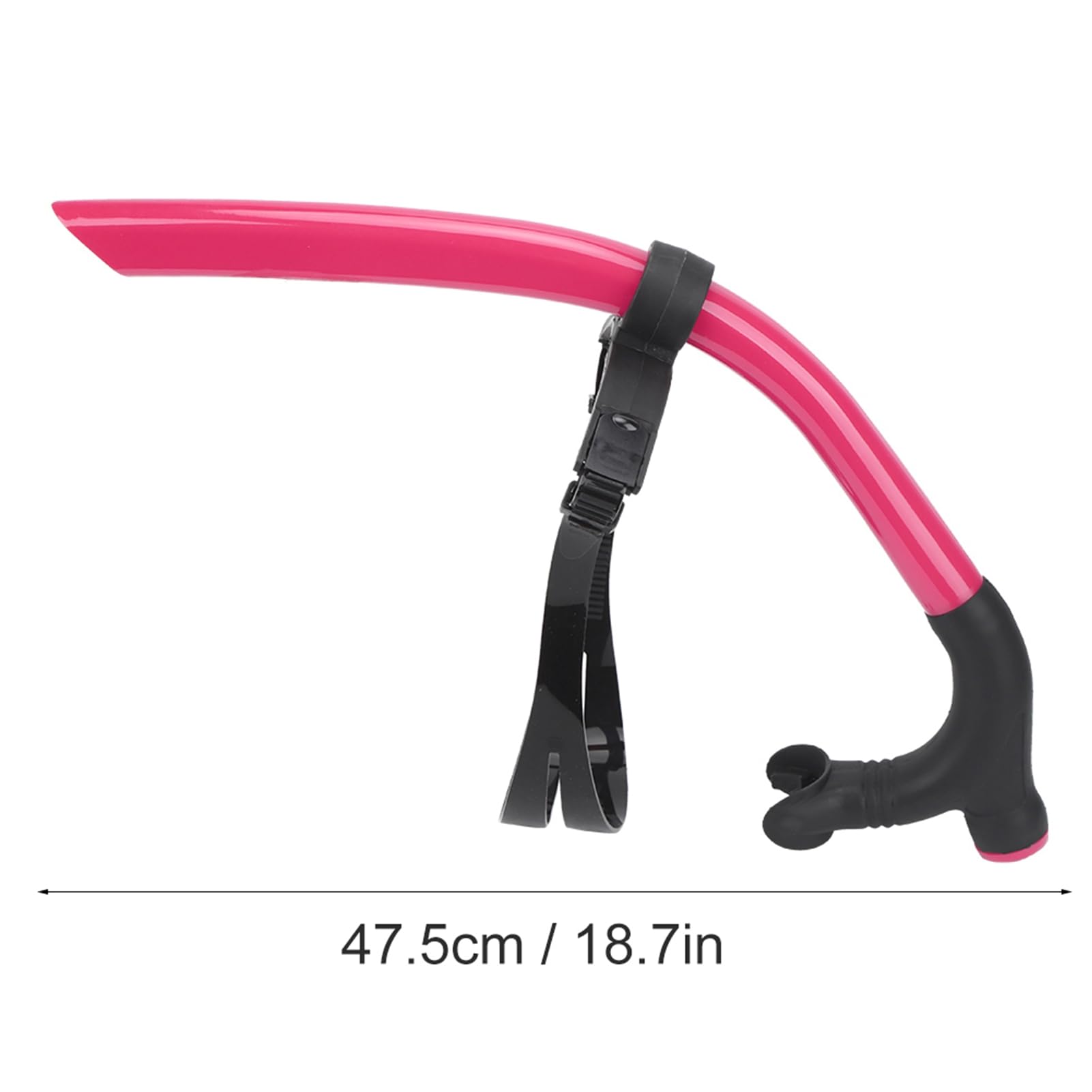 Tubo di respirazione per boccaglio anteriore di alta qualità con design staccabile, confortevole, resistente e facile da pulire per snorkeling e immersioni