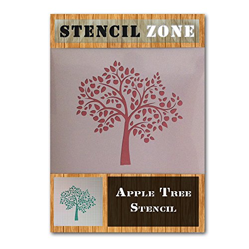 Apple Tree Mylar Fruit Airbrush Peinture murale Art Artisanat Stencil un (A4 Taille Pochoir - Petit)