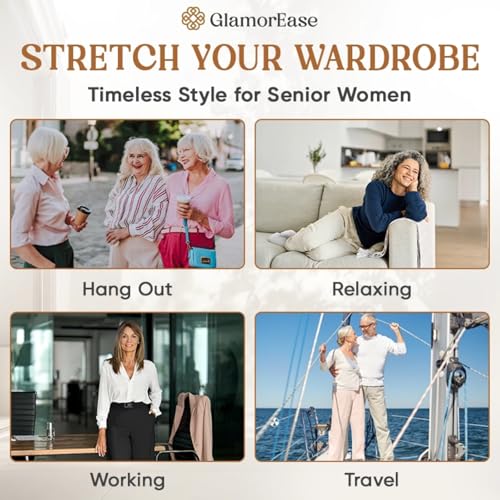 Linebalm Pant, Glamorease - Perfect Drape High Rise Pull-On Stretch Pants, Lightweight Breathable, Reinvent Seniors' Elegance4